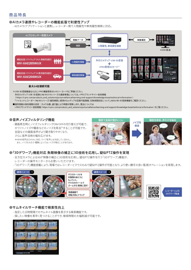 WJ-NX210/2 i-PRO 最大24CH 1TBx2 ネットワークディスクレコーダー