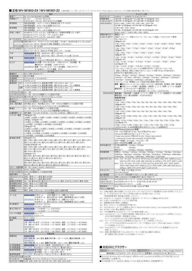 WV-S61301-Z2仕様2